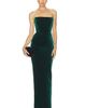 Bronx Banco Bronx Banco Velvet Strapless Maxi Dress With Gloves - 2