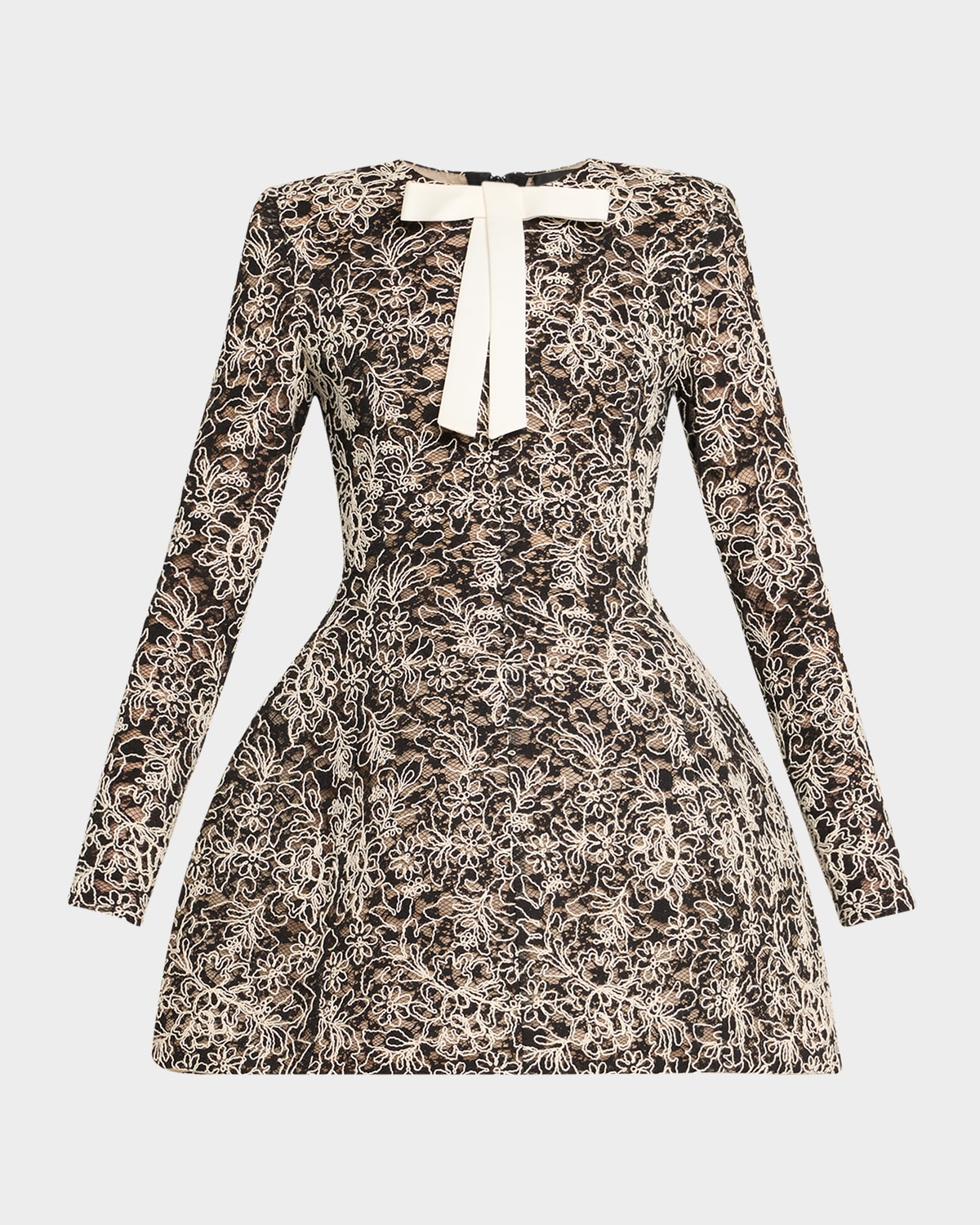 Bronx Banco Courtney Floral Lace Fit-&-Flare Mini Dress