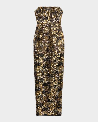 Bronx Banco Farah Sleeveless Sequined Maxi Dress