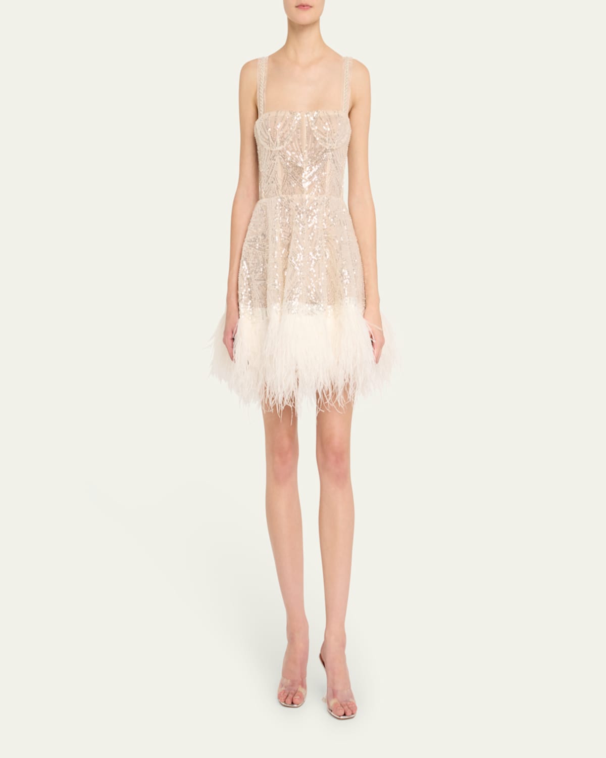 mademoiselle bridal mini dress Cotton Candy LA Mademoiselle White Babydoll Mini Dress - Size M
