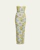 Bronx Banco Veronica Strapless Floral Sequin Column Gown - 1