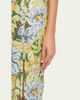 Bronx Banco Veronica Strapless Floral Sequin Column Gown - 5