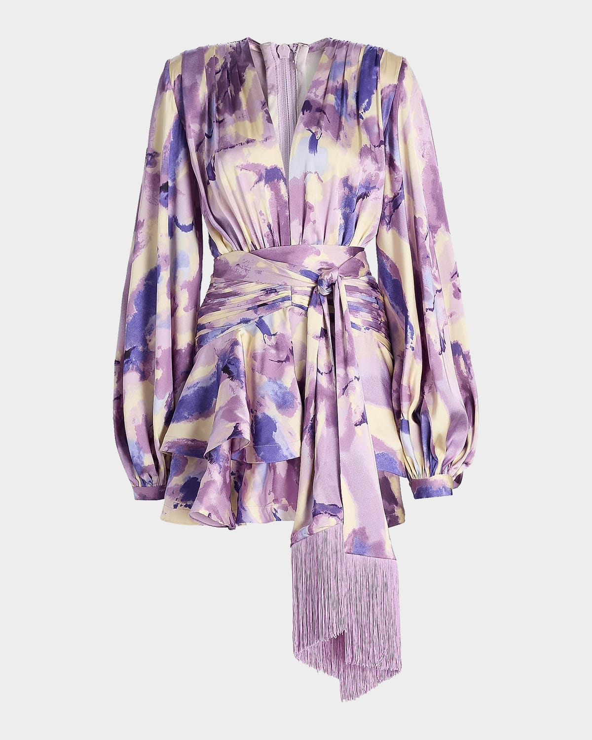 Bronx Banco Wisteria Bedouin Abstract A-Line Mini Dress