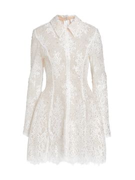 Bronx Banco Women's Adelaide Lace Appliqué Minidress