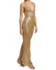 Bronx Banco Women's Allegra Embellished Metallic Sleeveless Gown - 2