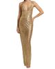 Bronx Banco Women's Allegra Embellished Metallic Sleeveless Gown - 3