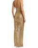 Bronx Banco Women's Allegra Embellished Metallic Sleeveless Gown - 5
