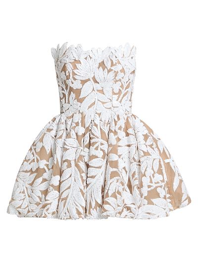 Bronx Banco Women's Chloe Embroidered Strapless Minidress