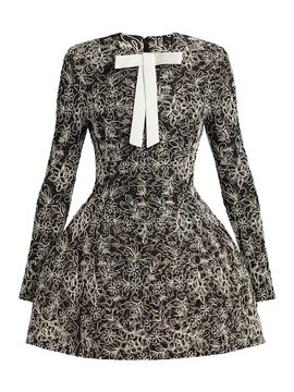 Bronx Banco Women's Courtney Floral Embroidered Minidress
