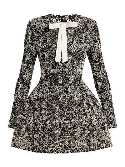 Bronx Banco Women's Courtney Floral Embroidered Minidress