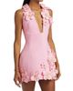 Bronx Banco Women's Estelle Floral Applique Minidress - 4