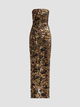 Bronx Banco Women's Farah Floral Sequin-Embellished Maxi Dress
