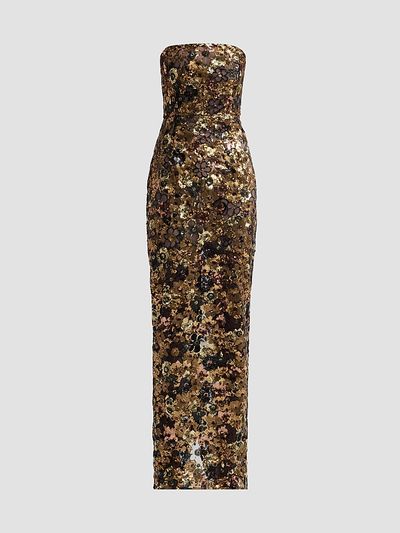 Bronx Banco Women's Farah Floral Sequin-Embellished Maxi Dress