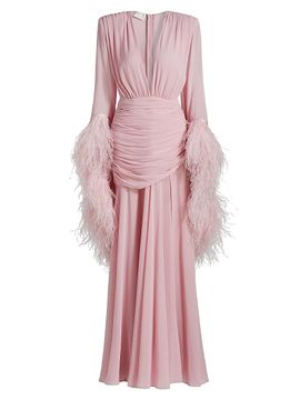 Bronx Banco Women's Geisha Feathered Gown