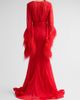 Bronx Banco Women's Geisha Ostrich Feather-Trim Gown - 3