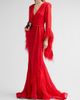 Bronx Banco Women's Geisha Ostrich Feather-Trim Gown - 4