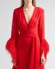 Bronx Banco Women's Geisha Ostrich Feather-Trim Gown - 5