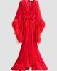 Bronx Banco Women's Geisha Ostrich Feather-Trim Gown - 6