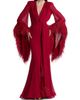 Bronx Banco Women's Geisha V-Neck Feather Gown - 2