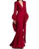Bronx Banco Women's Geisha V-Neck Feather Gown - 4