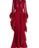 Bronx Banco Women's Geisha V-Neck Feather Gown - 9