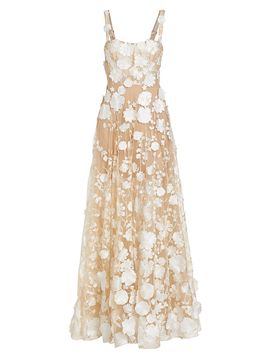 Bronx Banco Women's Jasmine Embroidered Floral Gown