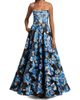 Bronx Banco Women's Jasmine Floral Strapless Fit & Flare Gown - 3