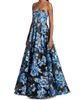 Bronx Banco Women's Jasmine Floral Strapless Fit & Flare Gown - 4