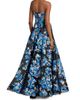Bronx Banco Women's Jasmine Floral Strapless Fit & Flare Gown - 5