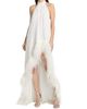 Bronx Banco Women's Madeline Feather-Trim Halterneck Gown - 3