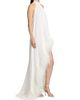 Bronx Banco Women's Madeline Feather-Trim Halterneck Gown - 4