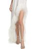 Bronx Banco Women's Madeline Feather-Trim Halterneck Gown - 6