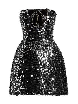 Bronx Banco Women's Maraya Sequined Bandeau Minidress