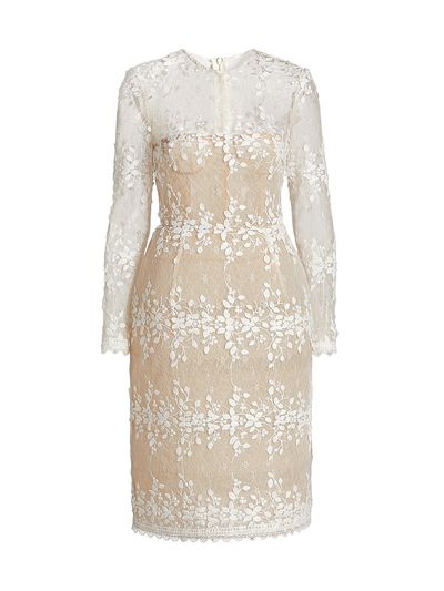 Bronx Banco Women's Masey Embroidered Lace Long-Sleeve Midi-Dress