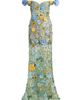 Bronx Banco Women's Portofino Floral Applique Off-the-Shoulder Gown - 1