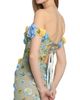 Bronx Banco Women's Portofino Floral Applique Off-the-Shoulder Gown - 6