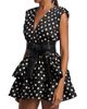 Bronx Banco Women's Riley Polka Dot Ruffle Minidress - 4