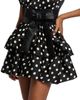 Bronx Banco Women's Riley Polka Dot Ruffle Minidress - 6