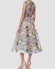 Bronx Banco Women's Saba Blossom-Embroidered Midi Dress - 2