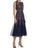 Bronx Banco Women's Saba Embroidered Mesh Midi-Dress - 4