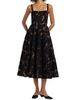 Bronx Banco Women's Sabrina Floral-Appliquéd A-Line Midi-Dress - 2