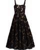 Bronx Banco Women's Sabrina Floral-Appliquéd A-Line Midi-Dress - 8