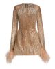 Bronx Banco Women's Tokyo Feather-Cuff Sequined Minidress - 1