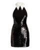 Bronx Banco Women's Wednesday Sequined Halterneck Minidress - 1