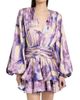 Bronx Banco Women's Wisteria Bedouin Abstract A-Line Minidress - 6