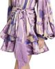Bronx Banco Women's Wisteria Bedouin Abstract A-Line Minidress - 7