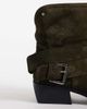 Bronx Bronx Brod-ey buckle detail ankle boots in khaki-green oily suede - 3