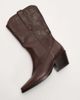Bronx Bronx Cassi-dy refined leather cowboy boots in coffee bean-Brown - 3