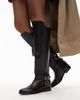 Bronx Bronx fe-lise buckle detail riding boot in black - 4