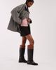 Bronx Bronx fe-lise contrast detail riding boot in black - 2